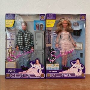 1997 Sabrina the Teenage Witch Doll Set - Sabrina and Harvey NRFB